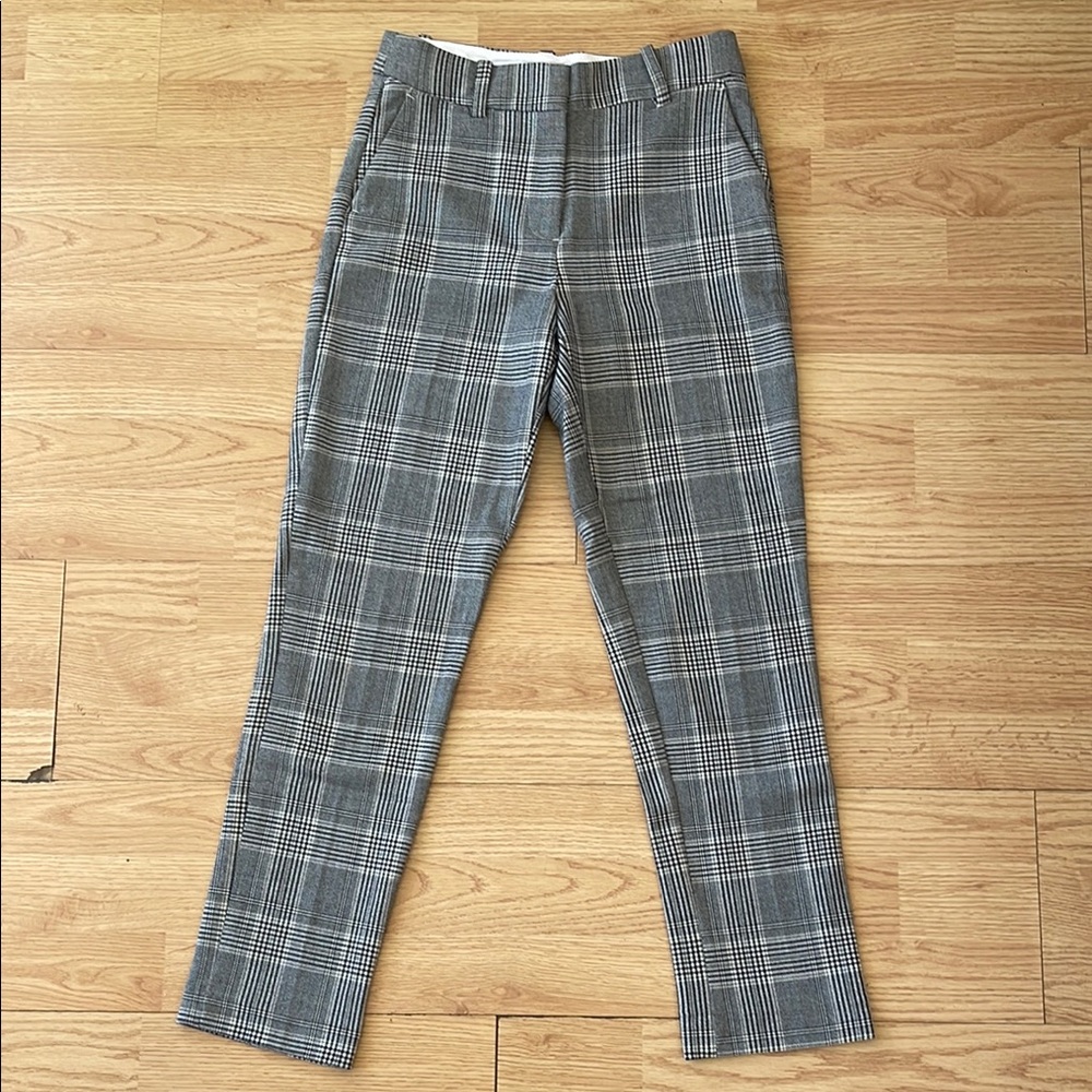 Men's Gray Plaid Pants